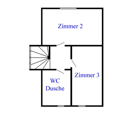 Zimmer im Obergeschoss